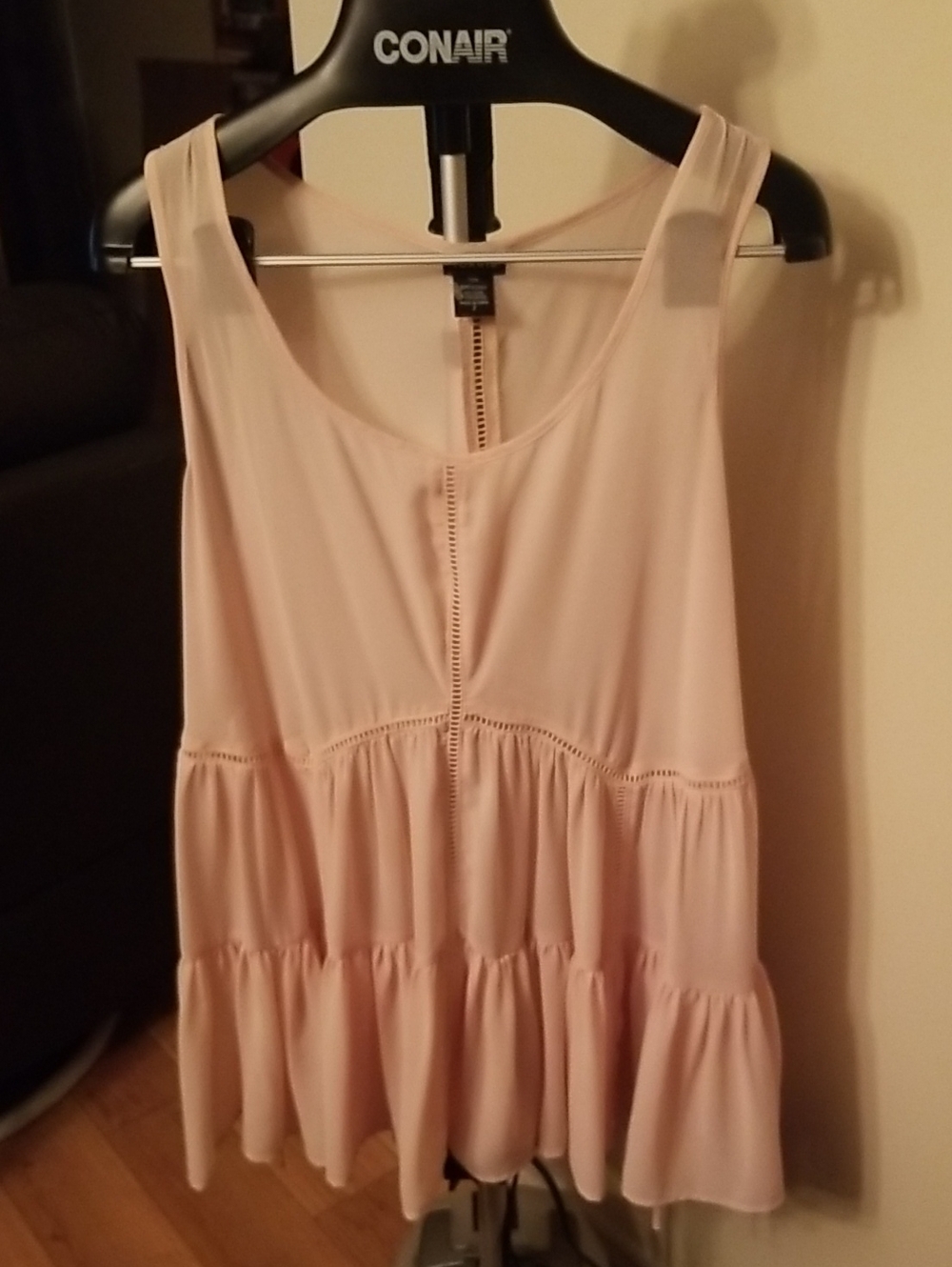 torrid Blush Pink Sleeveless Peplum Top 2